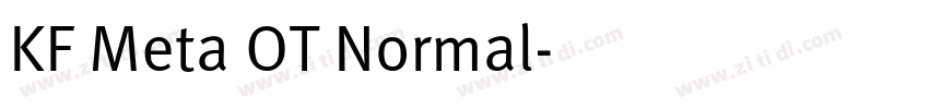KF Meta OT Normal字体转换